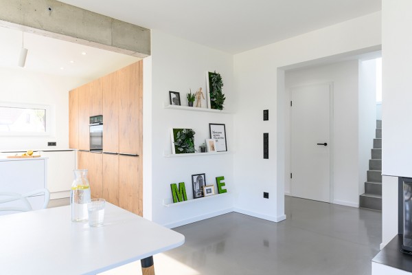 plant pictures with jungle design 57x27cm solid wood frame (white)